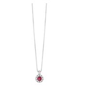 Collana Bliss Donna in Oro bianco Rubino 0.13 Ct 20092724 - 20092724